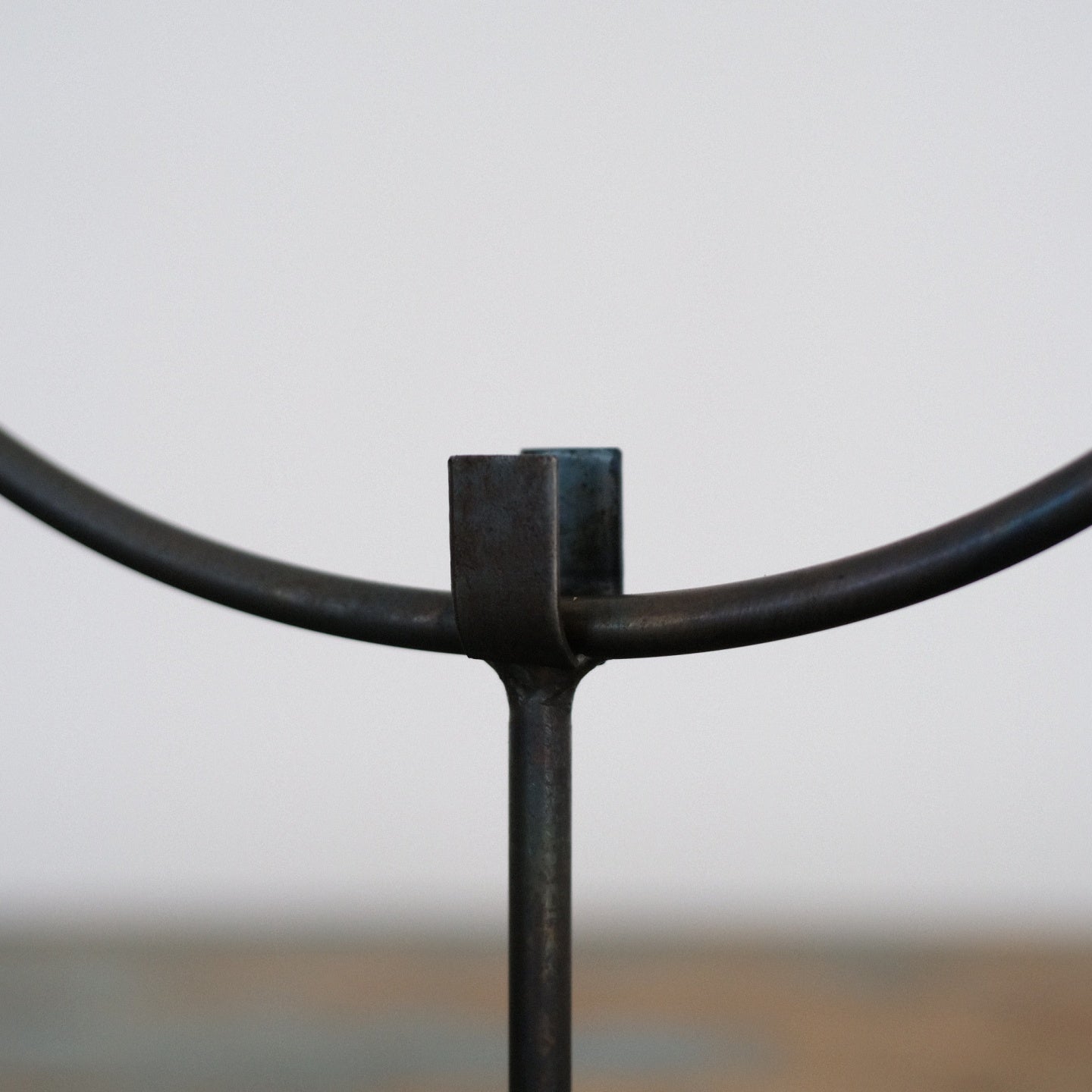 Hand Forged Metal Display Stand For Round And Ring Objects