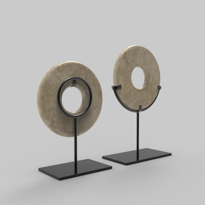 Hand Forged Metal Display Stand For Round And Ring Objects