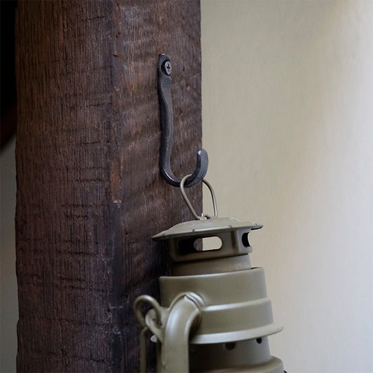 Hand Forged Iron Horseshoe Nail Hook