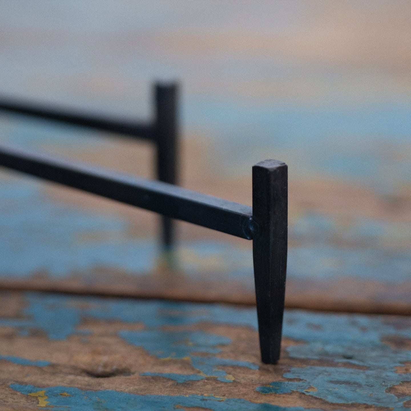 Hand Forged Metal Display Stand For Easel