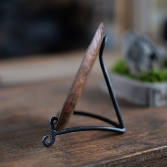 Hand Forged Metal Display Stand For Fossils