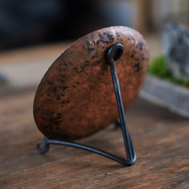 Hand Forged Metal Display Stand For Fossils