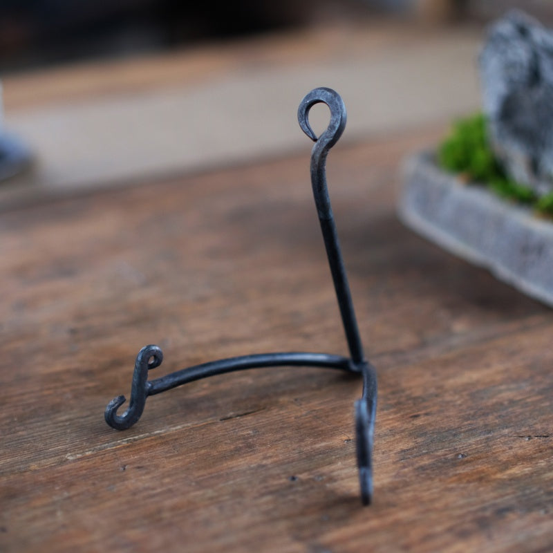 Hand Forged Metal Display Stand For Fossils