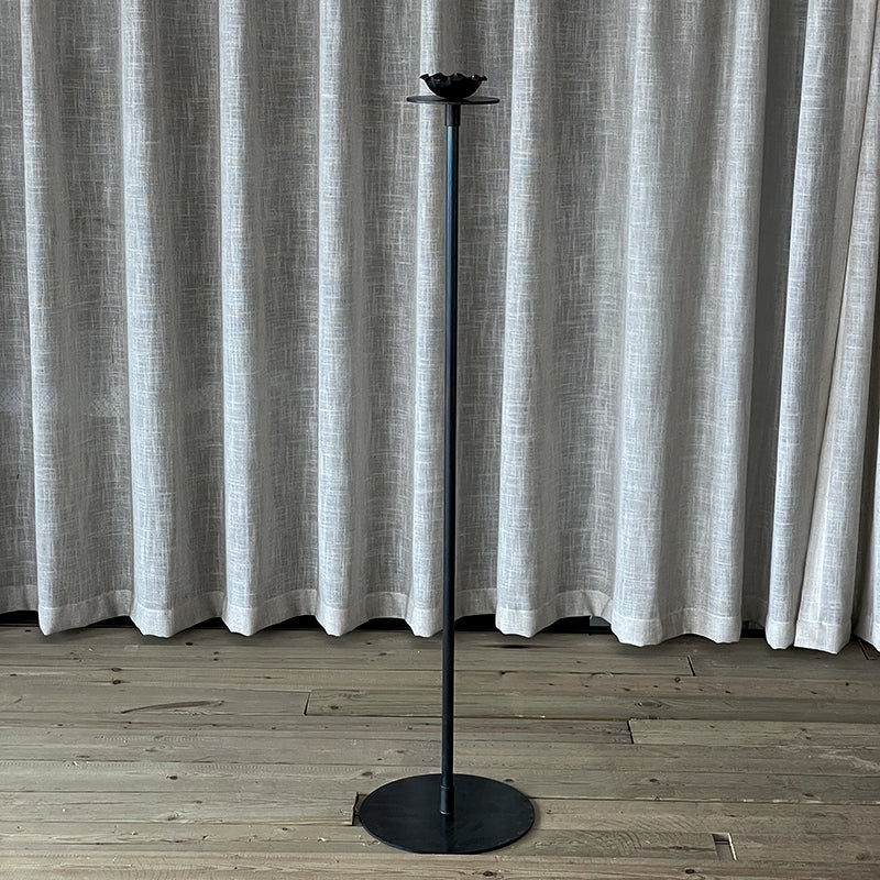 Hand Forged Iron Standing Tall Floor Candle Holder