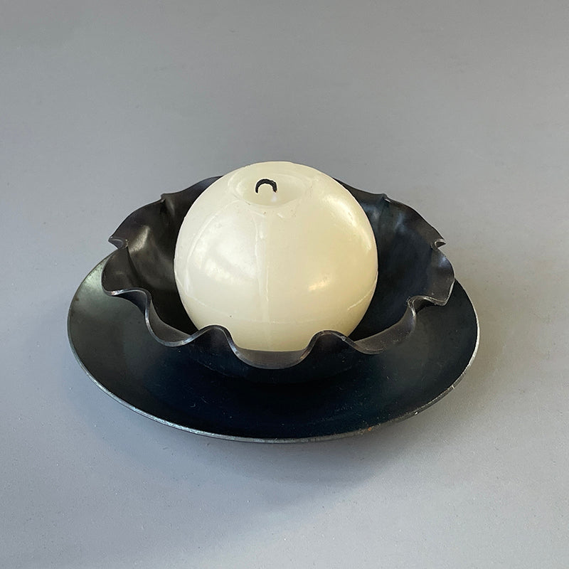 Hand Forged Iron Tabletop Candle Holder