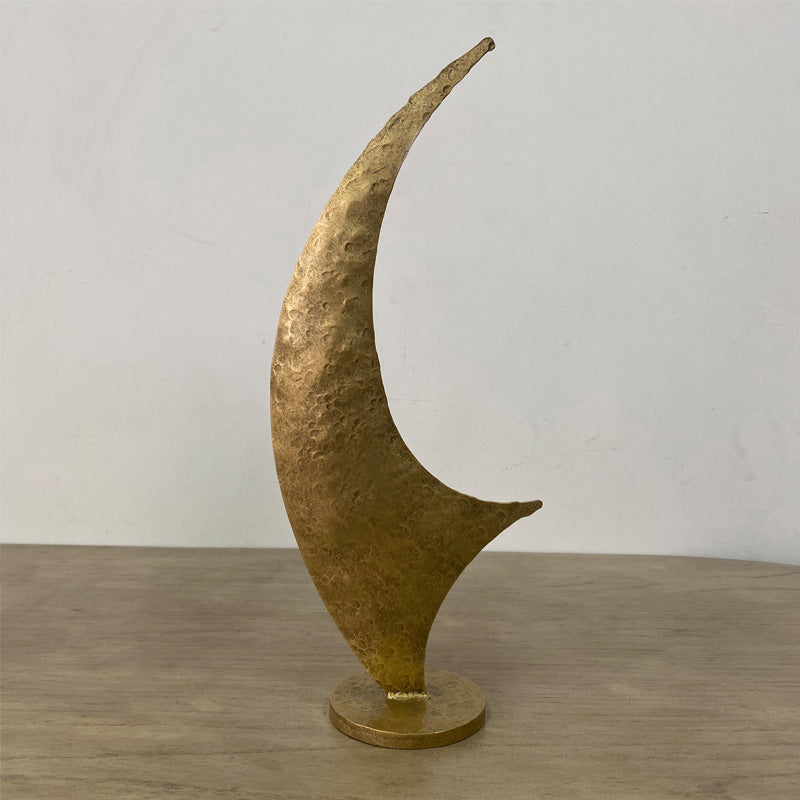 Hand Forged Iron Vintage Sailboat Candlestick