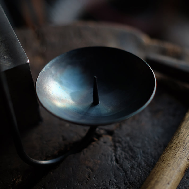 Hand Forged Iron Vintage Sunflower Wall Candle Holder