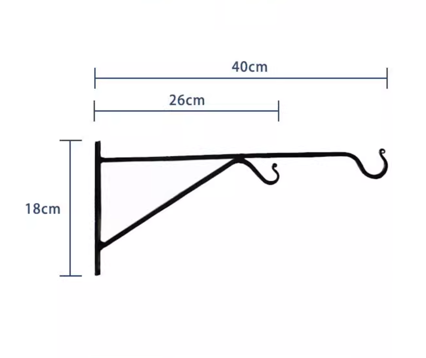 Hand Forged Plant Hanger Wall Iron Hook