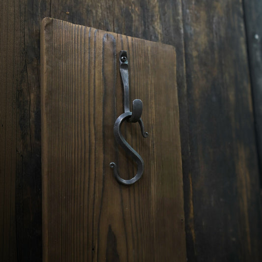 Hand Forged Iron Twisted S-Hook