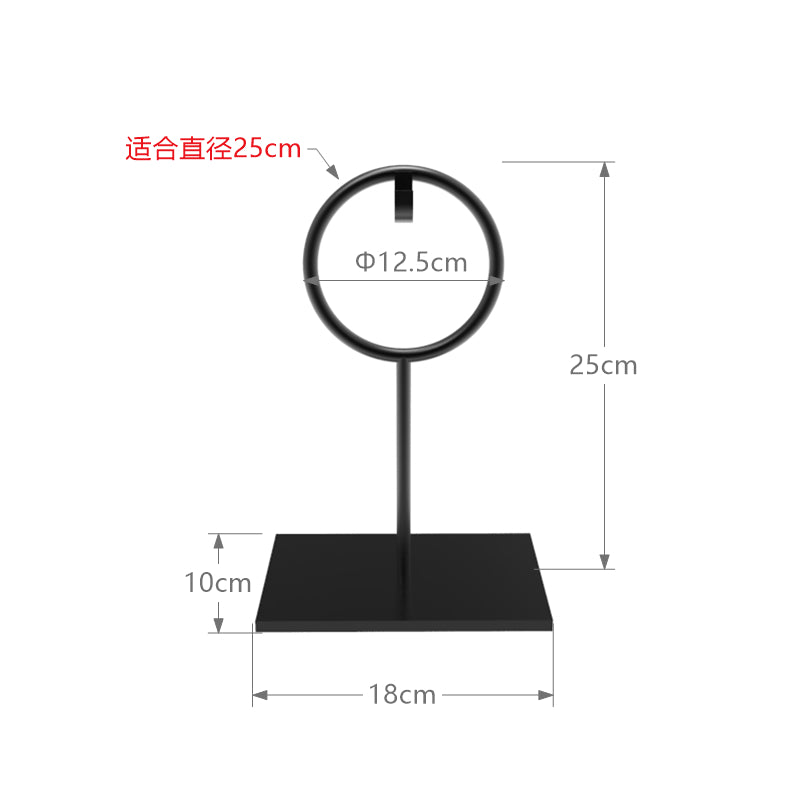 Hand Forged Metal Display Stand For Round And Ring Objects