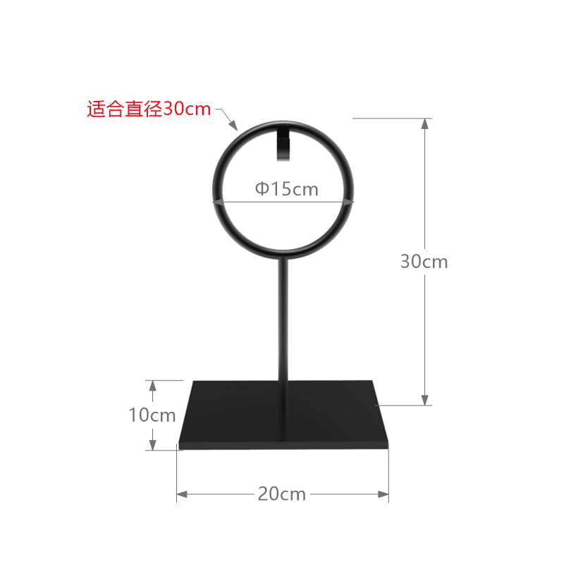 Hand Forged Metal Display Stand For Round And Ring Objects