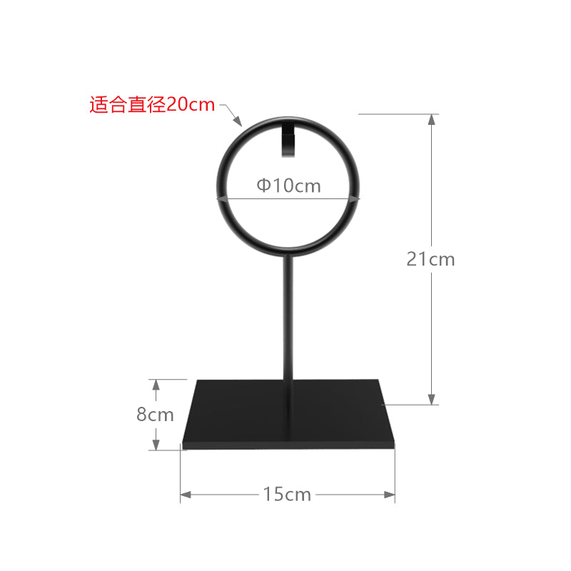 Hand Forged Metal Display Stand For Round And Ring Objects
