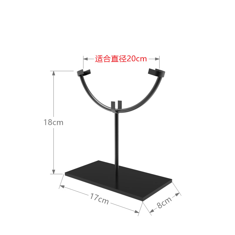 Hand Forged Metal Display Stand For Round And Ring Objects