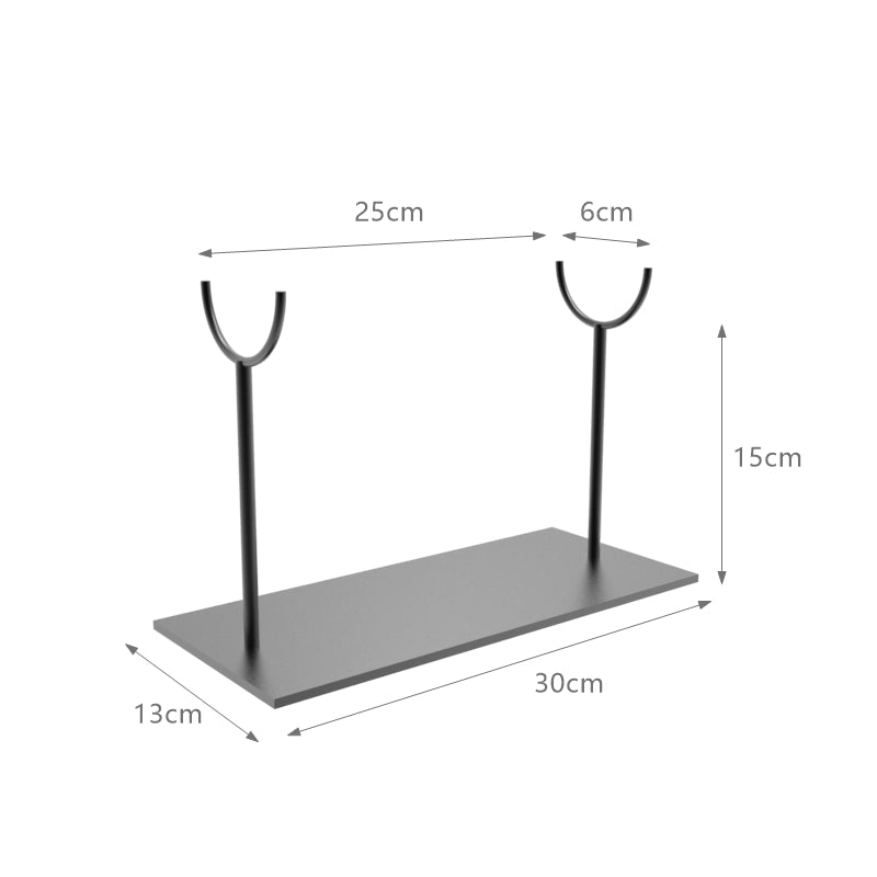 Double rod “U” Metal Display stand for sculptures