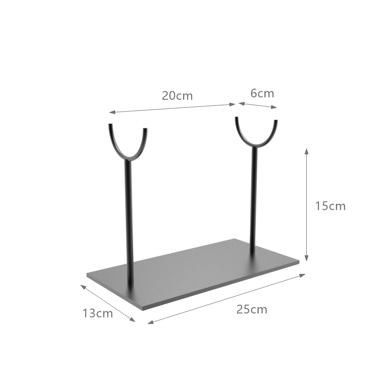 Double rod “U” Metal Display stand for sculptures
