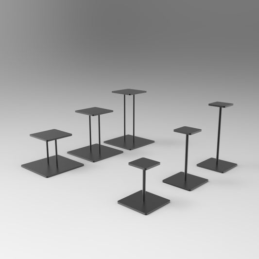 Hand Forged Heightened Vase Metal Display Stand