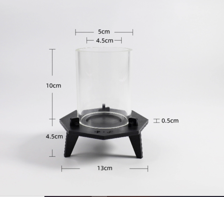 Hand Forged Iron Removable Tabletop Hurricane Candle Holder