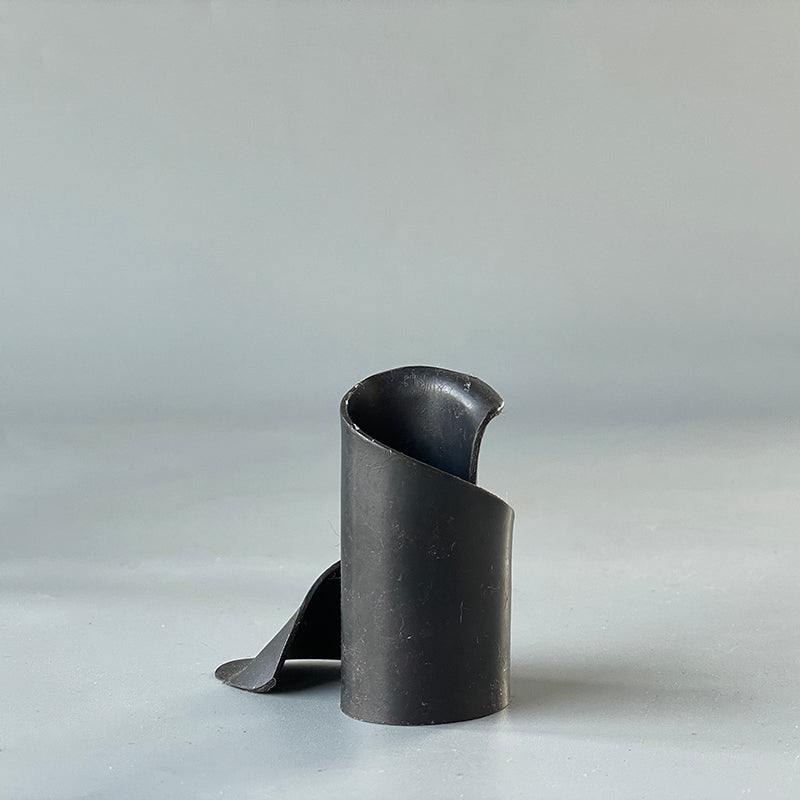 Hand Forged Iron Tabletop Candle Holder With Plate