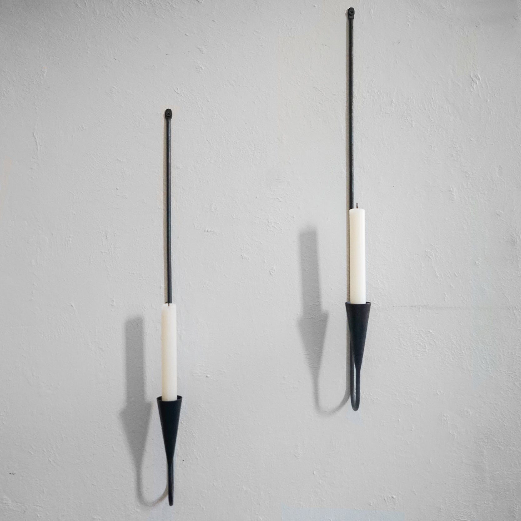Hand Forged Iron Wall Taper Candle Holder