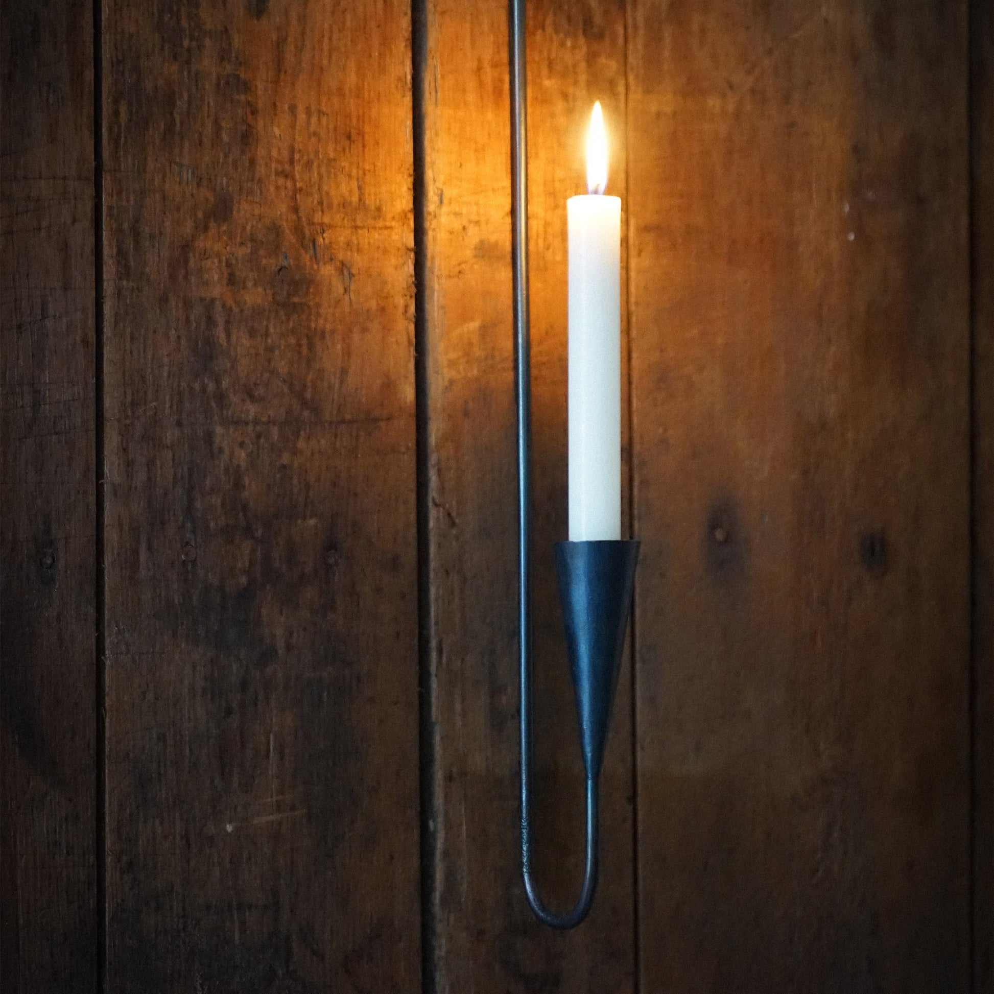 Hand Forged Iron Wall Taper Candle Holder