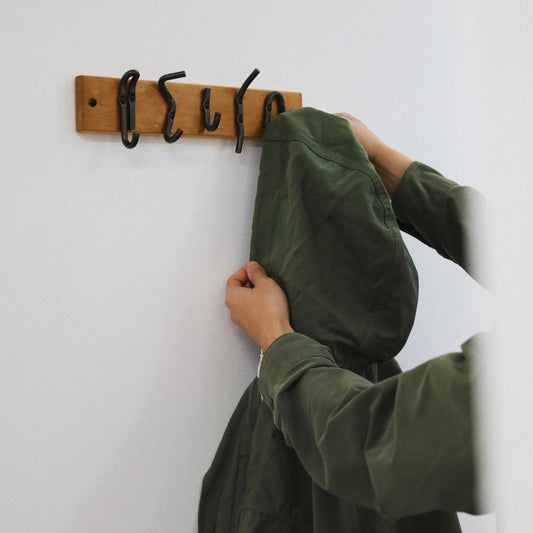 Hand Forged Iron Nail Key Hook And Rack