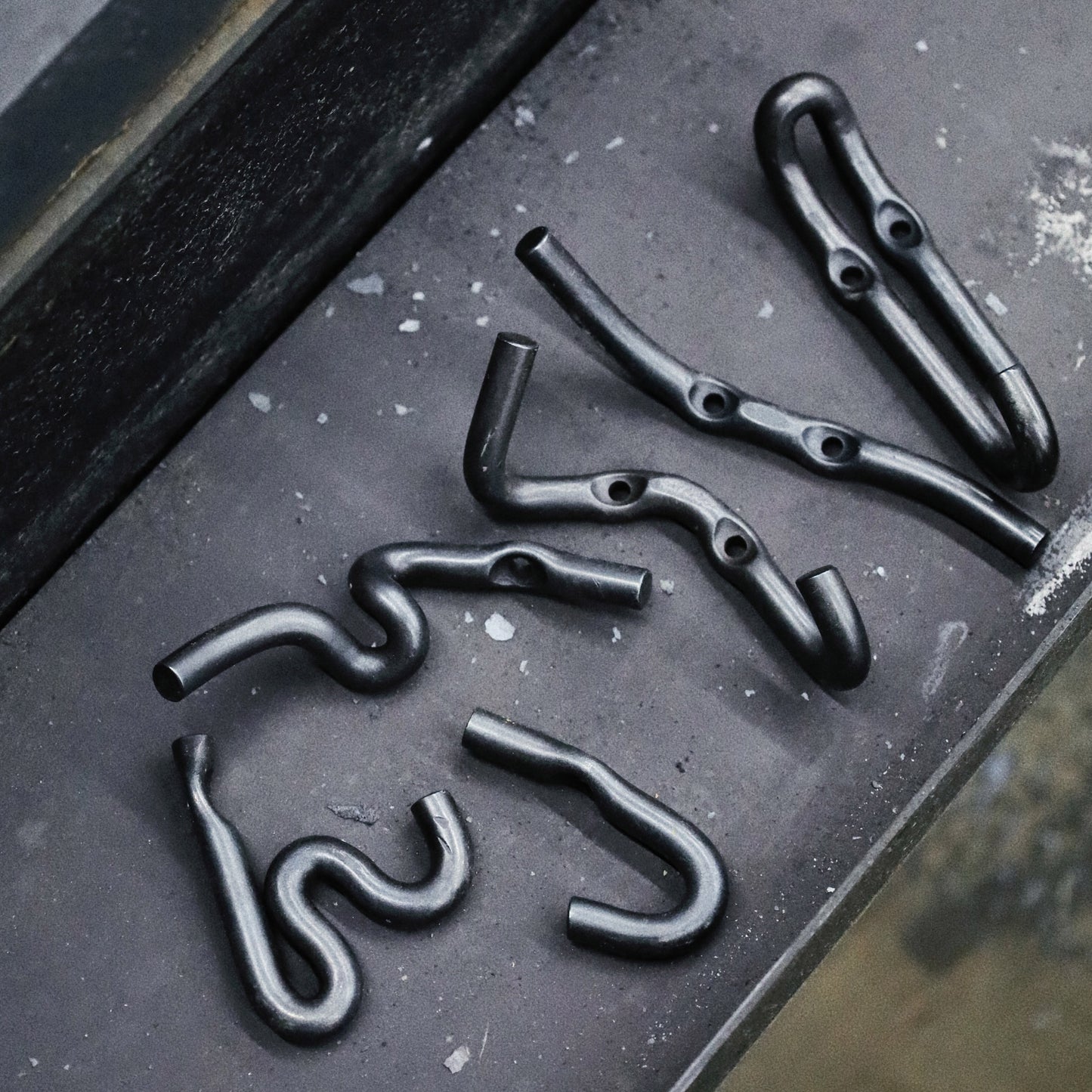 Hand Forged Iron Nail Key Hook And Rack