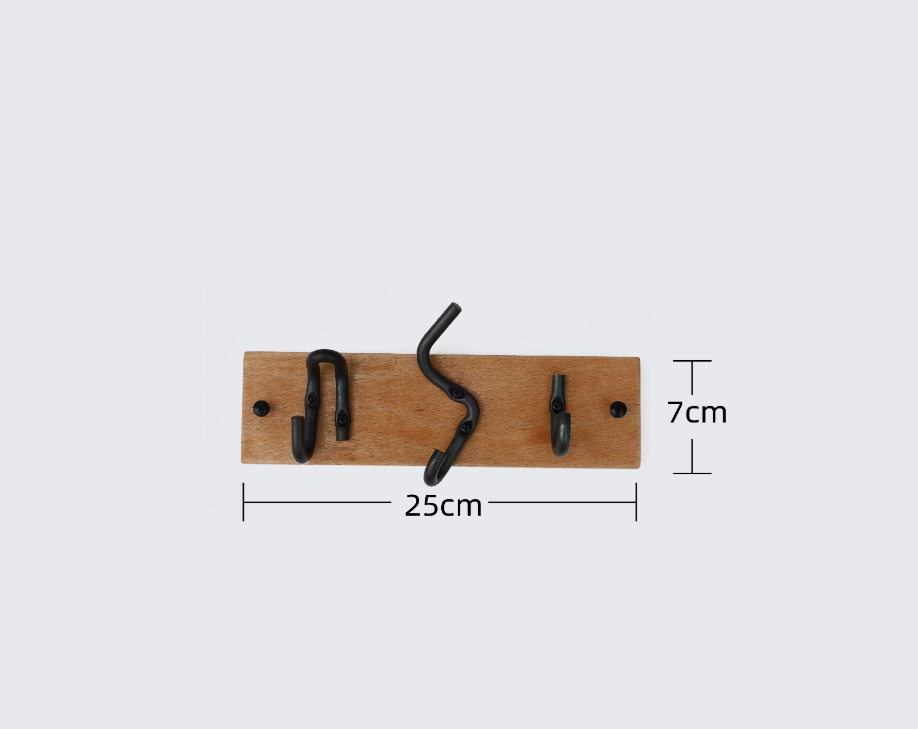 Hand Forged Iron Nail Key Hook And Rack