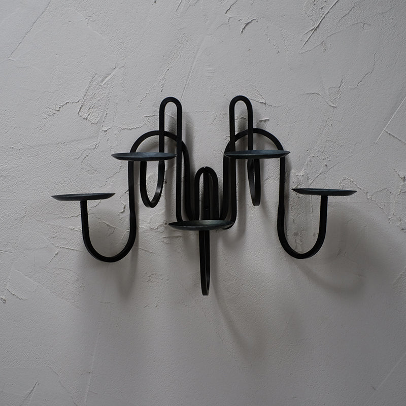 Handmade Iron Wall Candelabra