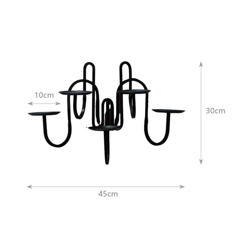 Handmade Iron Wall Candelabra