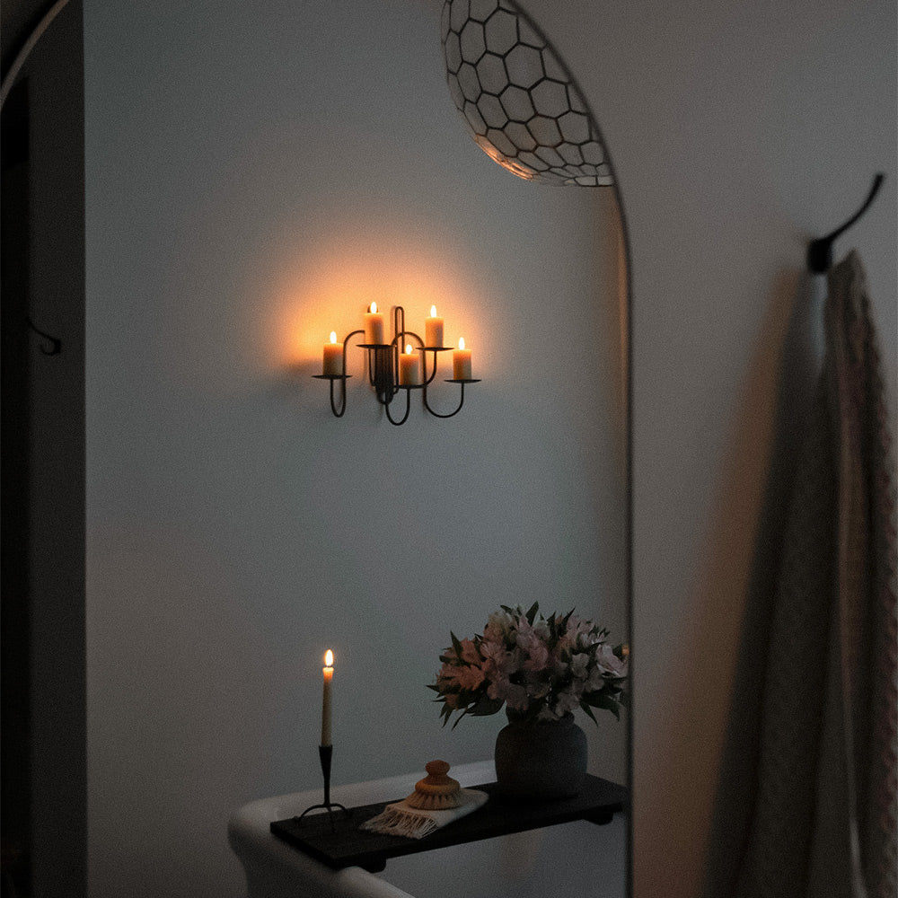 Handmade Iron Wall Candelabra