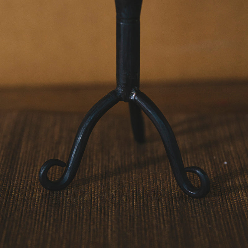 Three-legged Taper Iron Tabletop Candle Holder