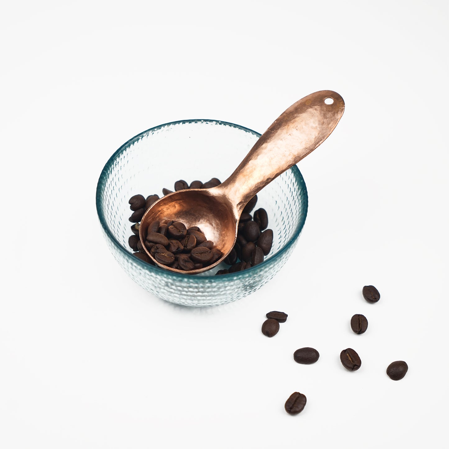 Hand Forged Copper Coffee Spoon
