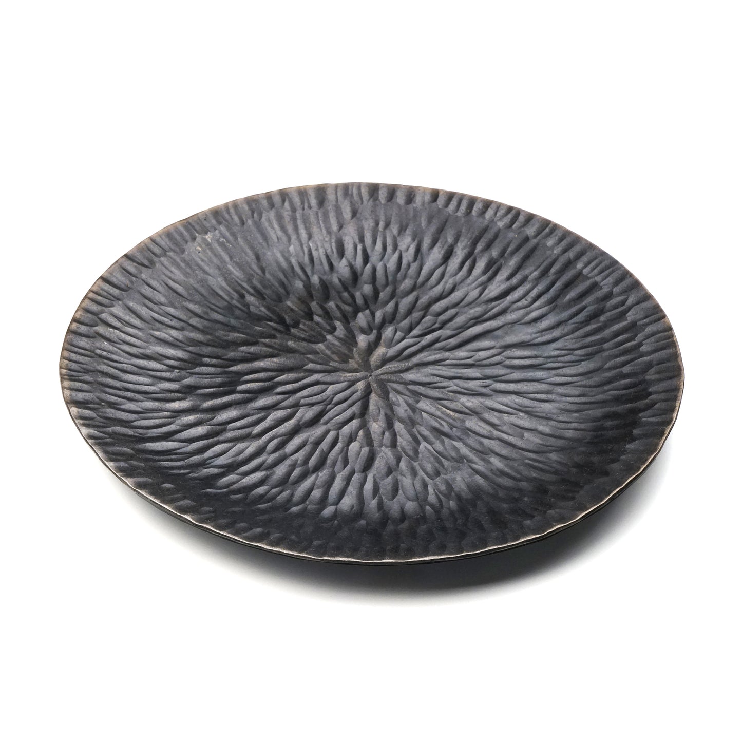 Hand Forged Dessert Jewelry Candle Round Iron Storage Tray