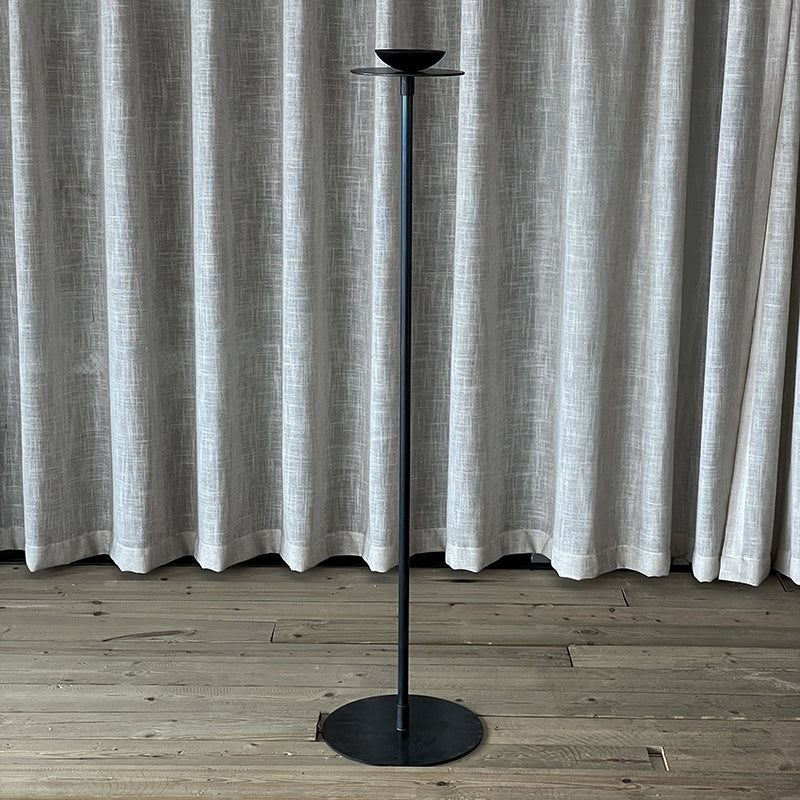Hand Forged Iron Standing Tall Floor Candle Holder
