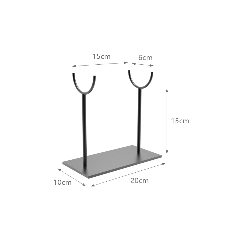 Double rod “U” Metal Display stand for sculptures